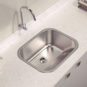 Tanque Tanquinho Inox 50X40X23AC 34L Tramontina Lavanderia Lavar Roupa Pia Lavadora Limpeza Resistente Versátil