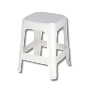 Banco Banqueta Banquinho De Plástico Branco Niteroi Eco Tramontina Resistente Reforçada Lanchonete Festa Bar Camping