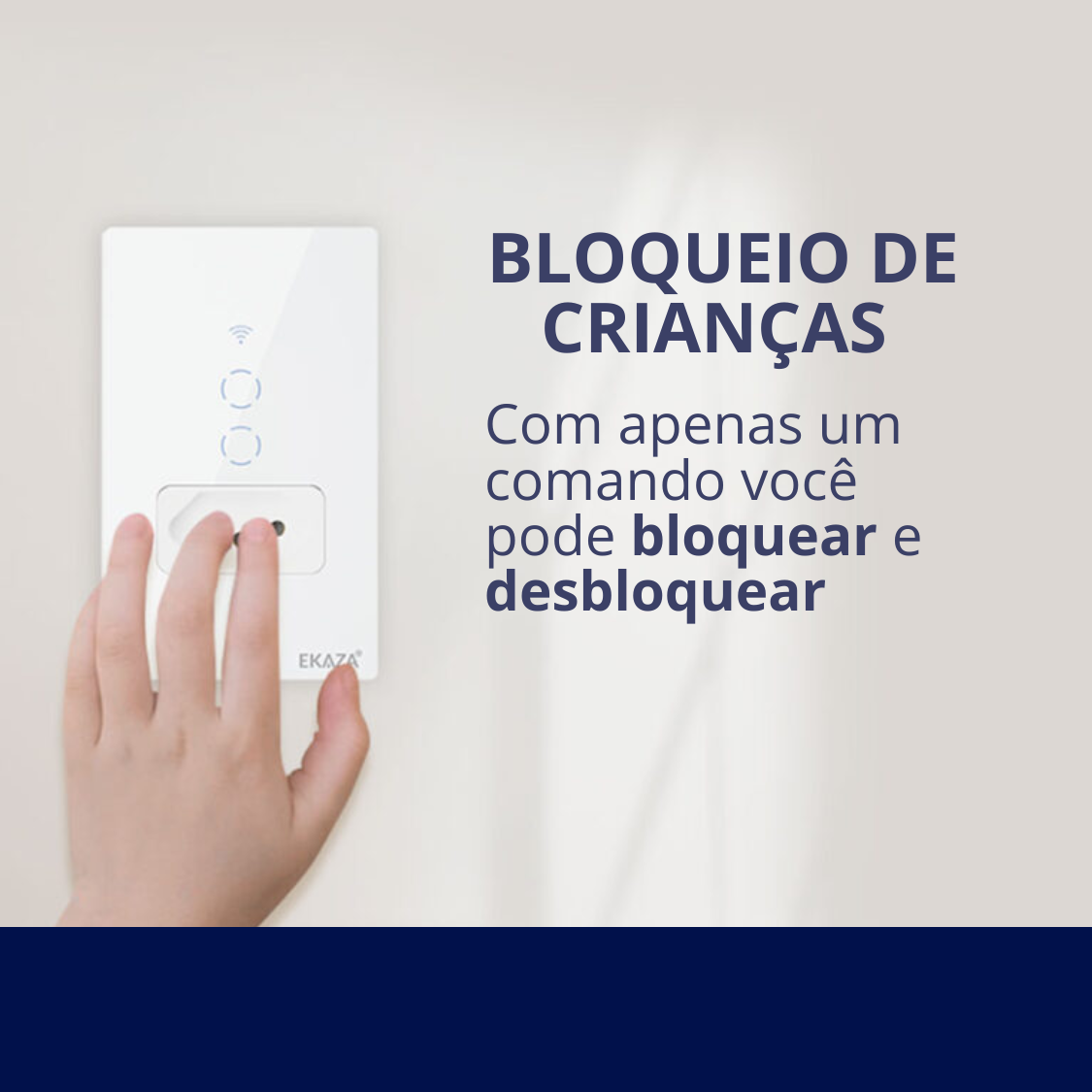 Interruptor Inteligente Touch Com Tomada 20A Wi-Fi 1 Botão Branco Compatível Google Amazon Alexa EKAT-T218-1WB EKAZA - Image 8