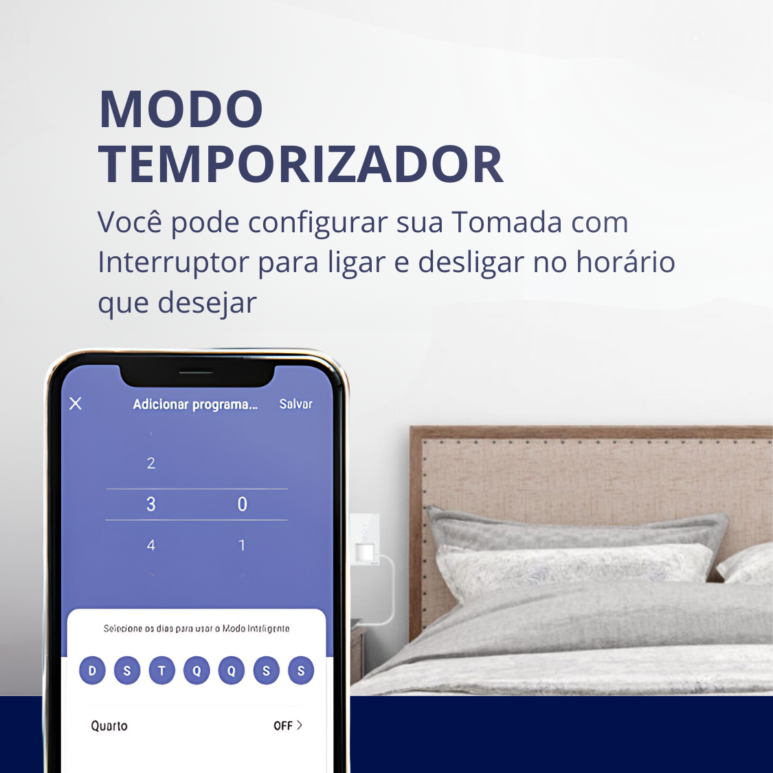 Interruptor Inteligente Touch Com Tomada 20A Wi-Fi 1 Botão Branco Compatível Google Amazon Alexa EKAT-T218-1WB EKAZA - Image 6
