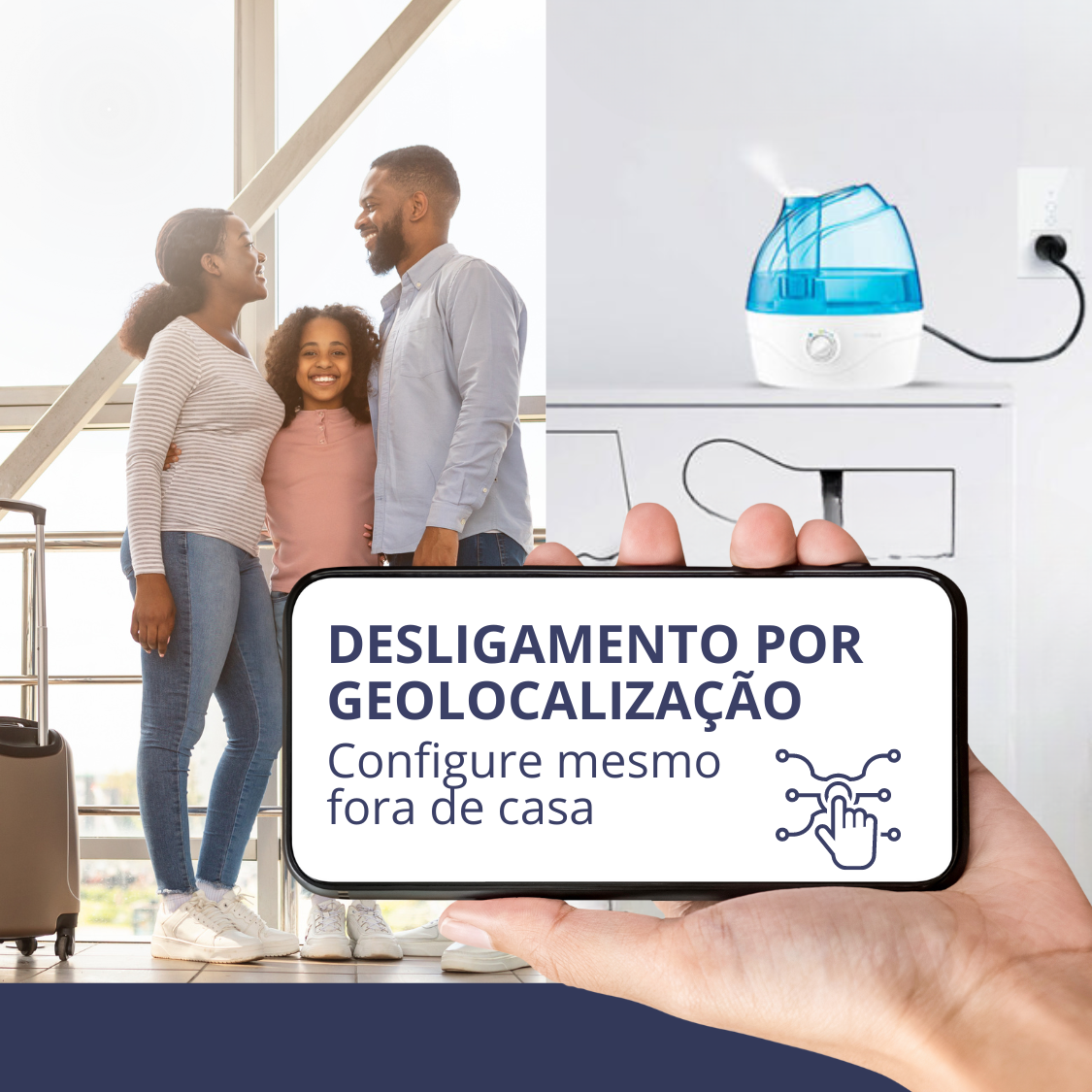 Interruptor Inteligente Touch Com Tomada 20A Wi-Fi 1 Botão Branco Compatível Google Amazon Alexa EKAT-T218-1WB EKAZA - Image 7