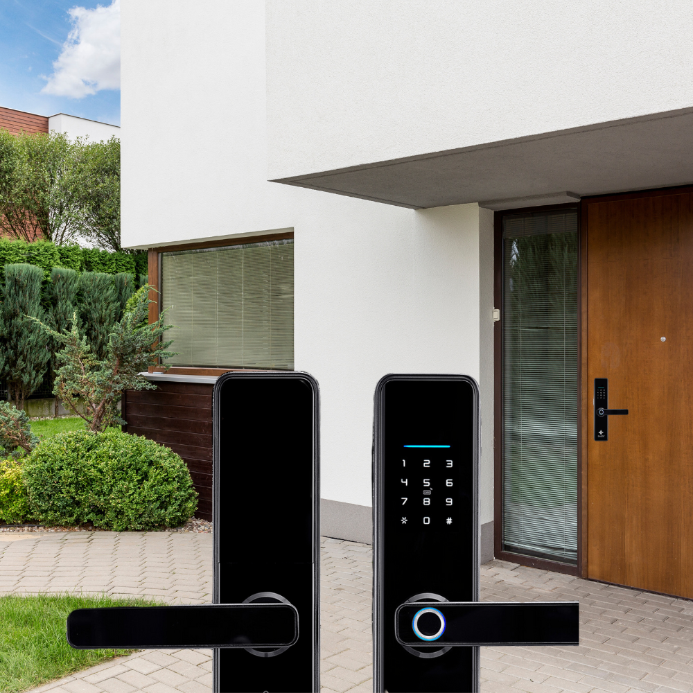 Fechadura Digital Eletrônica Biométrica Pro Ekaza Sistema De Voz Senha Touch Embutir Ergonômico Sofisticado Moderno - Image 5