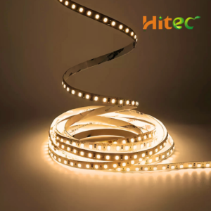 Fita LED 3000K Luz Branco Quente Hitec 12V 5M 120 Leds Por Metro Iluminação Moderna Sofisticado Quartos Casas Comercios