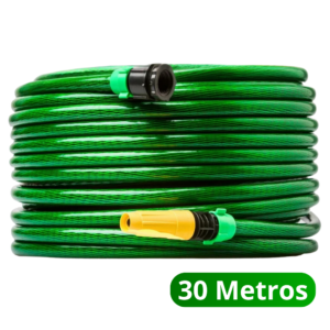 Mangueira Trançada Flexcolor Monterey 30M PVC Verde Resistente Flexível Esguicho Jardim Irrigação