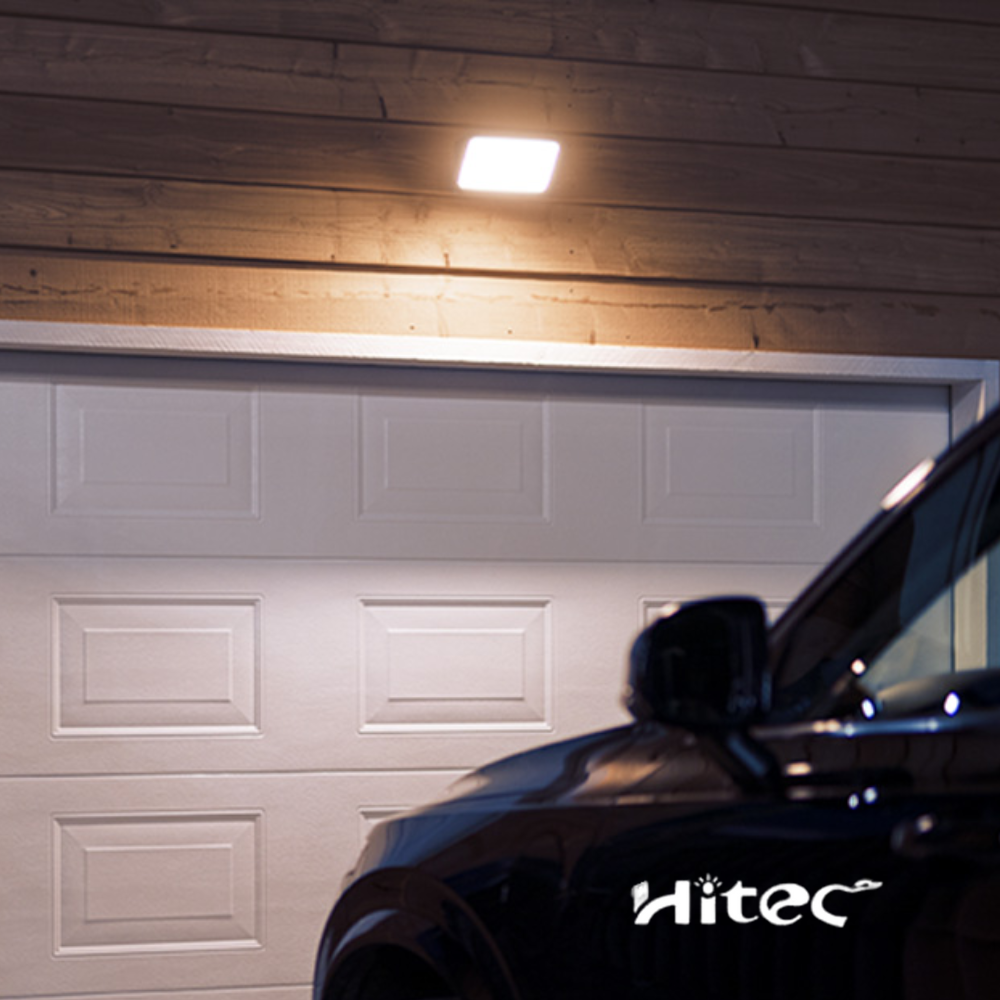 Kit 5 Refletores De Led Com Sensor Holofote 50w 6500k Hitec Preto Bivolt Luz Branco Frio Prova D'Água Jardim Varanda Pal - Image 5