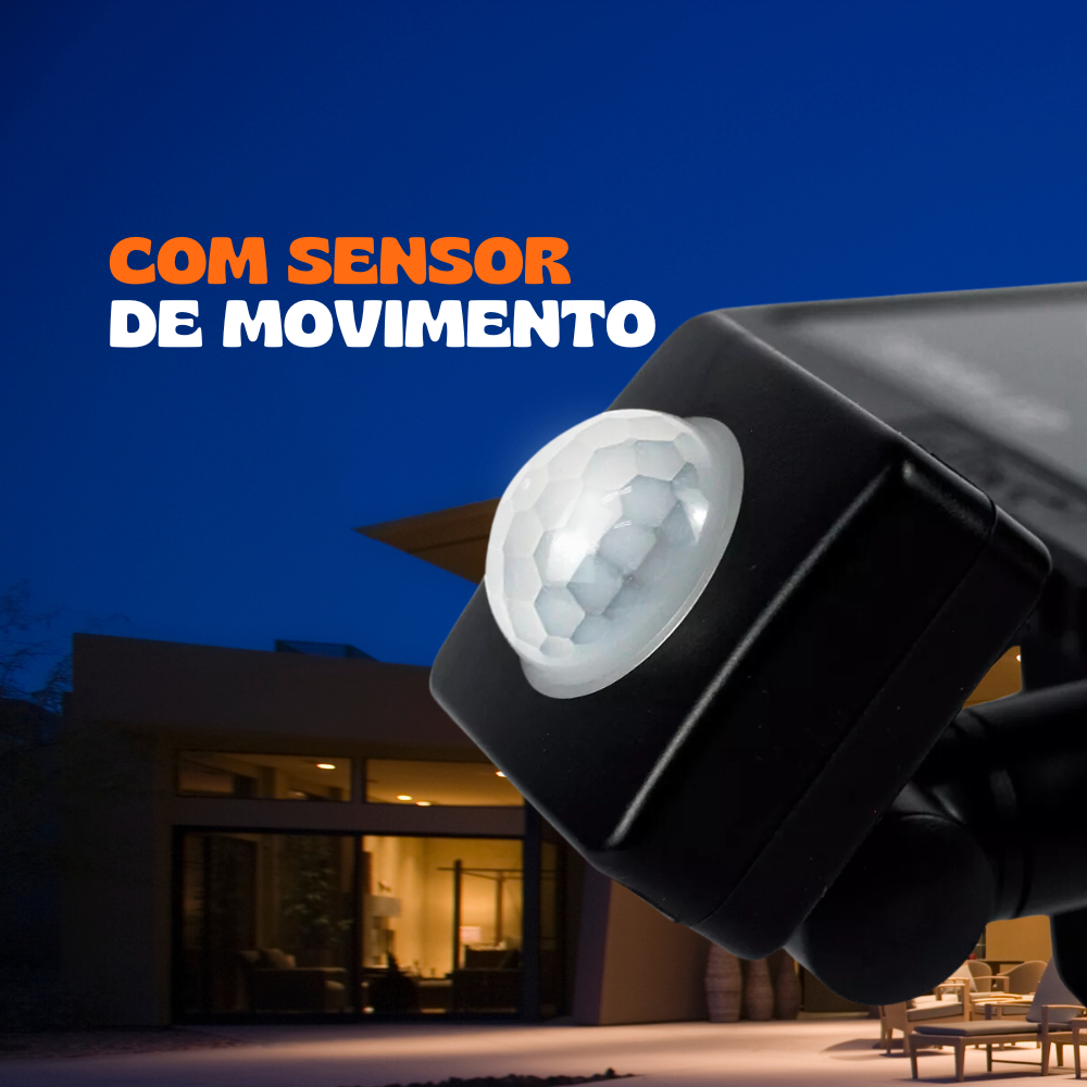 Kit 5 Refletores De Led Com Sensor Holofote 50w 6500k Hitec Preto Bivolt Luz Branco Frio Prova D'Água Jardim Varanda Pal - Image 4