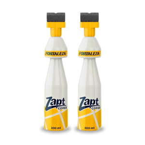 Kit 2 Tinta Rejunte Zapt Branco Fortaleza 200ml Prático Alta Cobertura Piso Parede Cerâmica Porcelanato Banheiro Cozinha