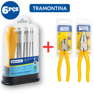 Kit Jogo De Chaves 6 Peças + Alicate Universal 8