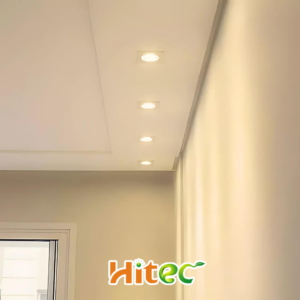 Kit 30 Spots De Led Embutir Quadrado Hitec Bivolt Direcionavel 7W 3000K Ou 6500K Iluminação Quartos Casas Comércios