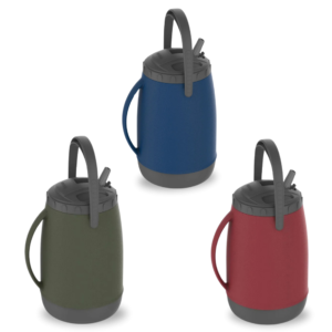 Garrafa Garrafão Isotérmica 2,5L Soprano Quente Frio Água Viagem Trabalho Acampamentos Resistente Azul Verde Vermelho