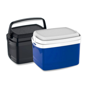Caixa Térmica Tropical 5L Soprano Preta Azul Cooler Multiuso Prático Resistente Alça Bebidas Alimentos Praia Piscina