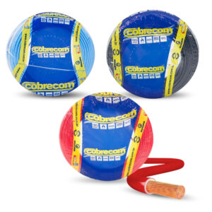 Cabo Elétrico Flexível Fio Cobre Rolo Flexicom Cobrecom 2.5mm 100M 750V Antichamas Cores Instalações Elétricas Empresas